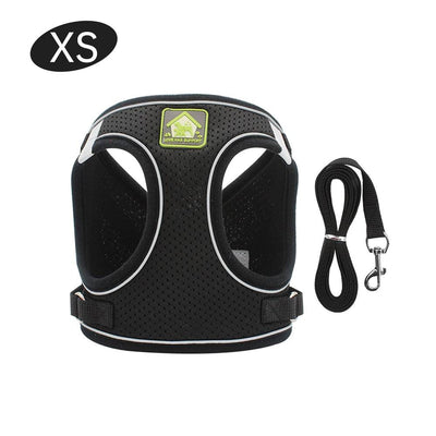 No Pull Dog Harness with Leash – Reflective & Breathable Adjustable Pet Harness for Dogs