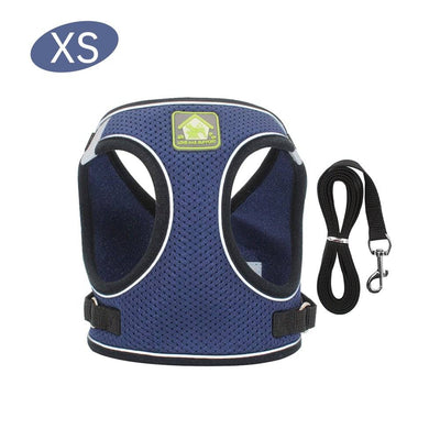 No Pull Dog Harness with Leash – Reflective & Breathable Adjustable Pet Harness for Dogs