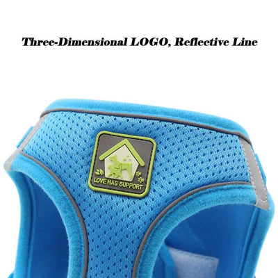 No Pull Dog Harness with Leash – Reflective & Breathable Adjustable Pet Harness for Dogs