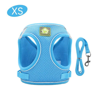 No Pull Dog Harness with Leash – Reflective & Breathable Adjustable Pet Harness for Dogs