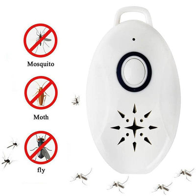 Portable USB Ultrasonic Pest Repeller - Personal Tick & Mosquito Keychain for Pets & Hiking