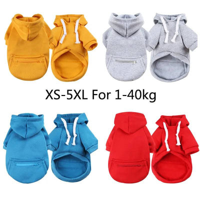 Dog Hoodie Sweatshirts with Pockets