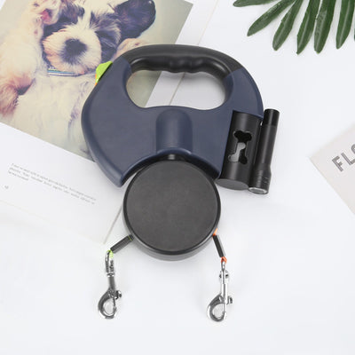PetWorld - Double Innovative Retractable Dog Leash with Light